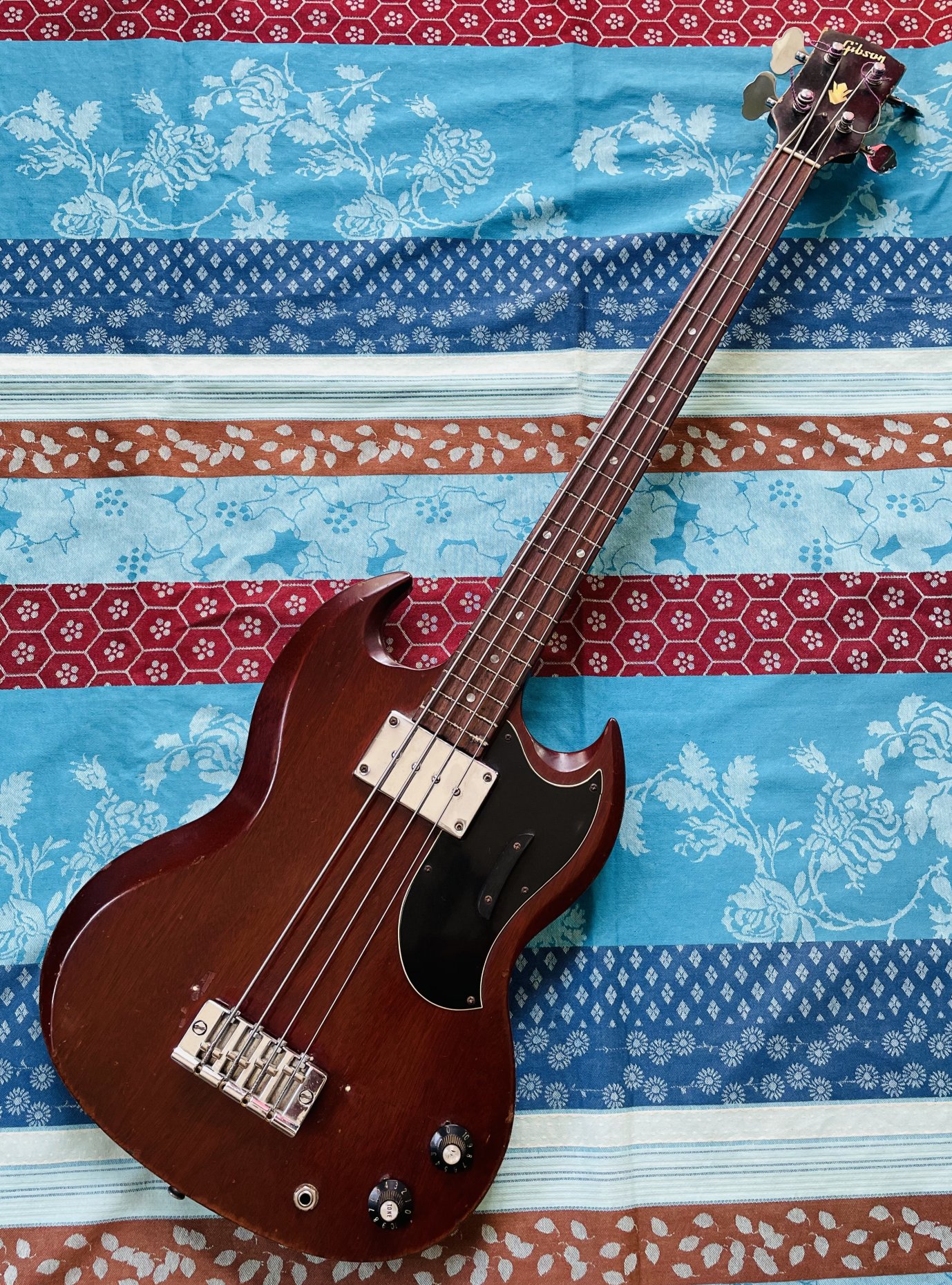 Basse électrique Gibson SG Bass EB-0 Cherry n°534687 (1969, USA