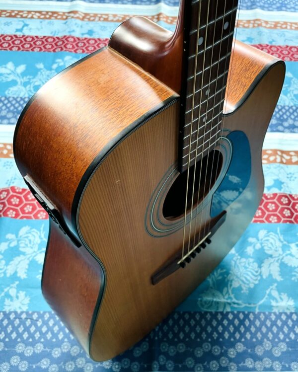Guitare électro-acoustique Fender DG-14 SCE TF n°CC02109790, cordes et chevilles neuves – Image 12