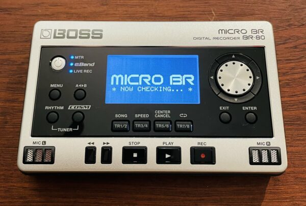 Enregistreur numérique Boss Micro BR BR-80 + alim PSA-230P n° F3L4514, boite et pile neuve, notice