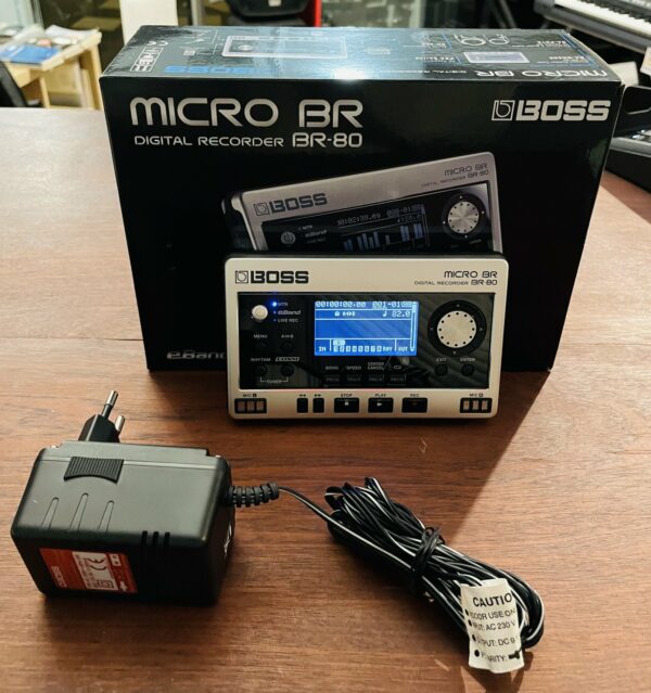 Enregistreur numérique Boss Micro BR BR-80 + alim PSA-230P n° F3L4514, boite et pile neuve, notice – Image 6