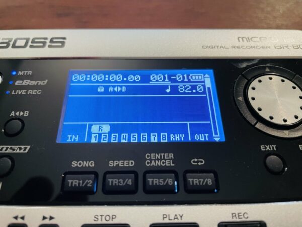 Enregistreur numérique Boss Micro BR BR-80 + alim PSA-230P n° F3L4514, boite et pile neuve, notice – Image 2