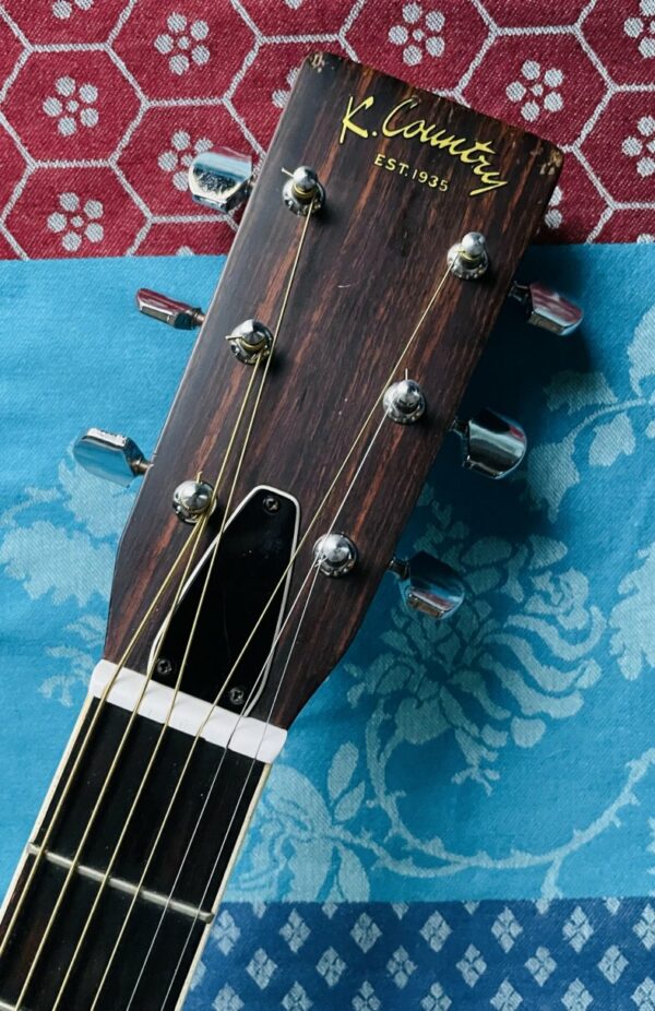 Guitare acoustique dreadnought Kasuga K Country D-250 (1980, Japan), révision luthier Amal (facture du 19.11.24) – Image 4