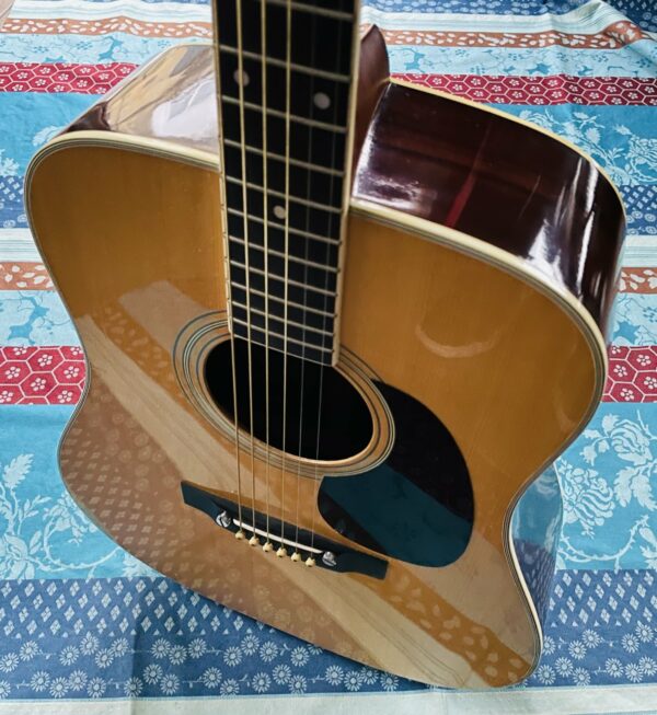 Guitare acoustique dreadnought Kasuga K Country D-250 (1980, Japan), révision luthier Amal (facture du 19.11.24) – Image 8