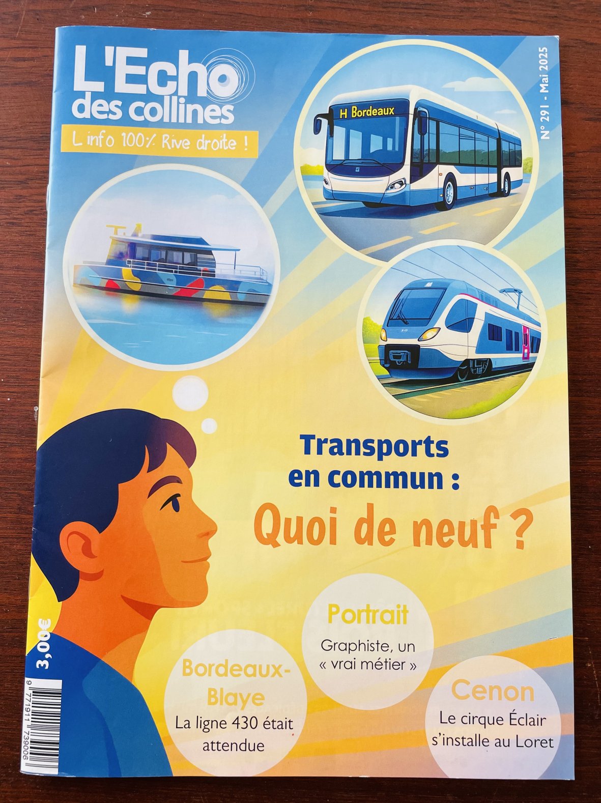 L'Echo des collines n°291 disponible au magasin - L'info 100% Rive Droite