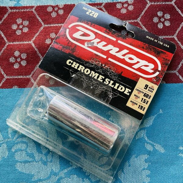 Déstockage comme neuf bottleneck Dunlop Chrome Slide 220 (USA), pochette d’origine