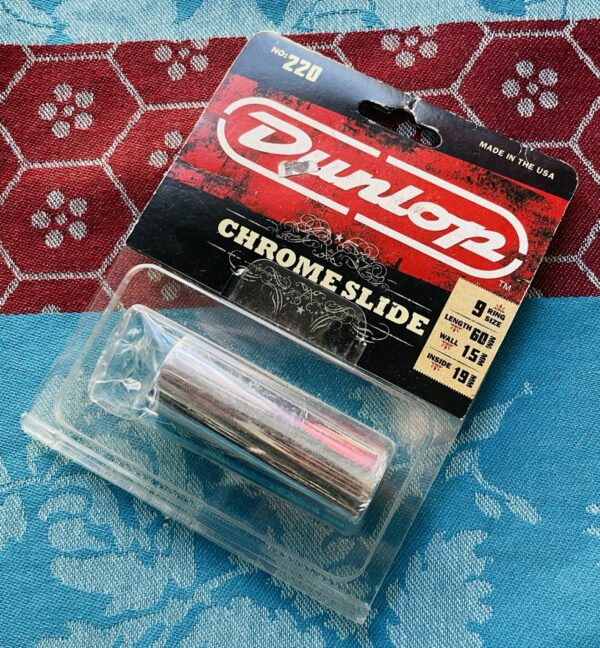 Déstockage comme neuf bottleneck Dunlop Chrome Slide 220 (USA), pochette d’origine