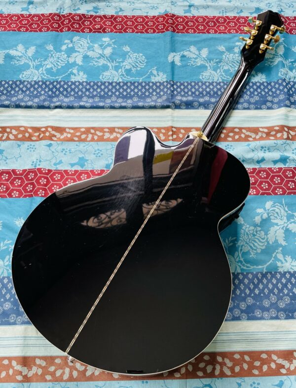 Guitare électro-acoustique jumbo Epiphone J-200EC Studio ebony n°21101313634, étui ajouté Epiphone – Image 7