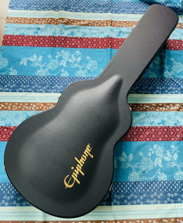 Guitare électro-acoustique jumbo Epiphone J-200EC Studio ebony n°21101313634, étui ajouté Epiphone – Image 12