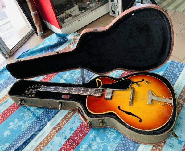 Guitare électrique vintage Gibson ES-175 sunburst n°341212 (1965, USA), étui Guild, révisions luthiers THEBE et AMAL (mai 2025) – Image 20