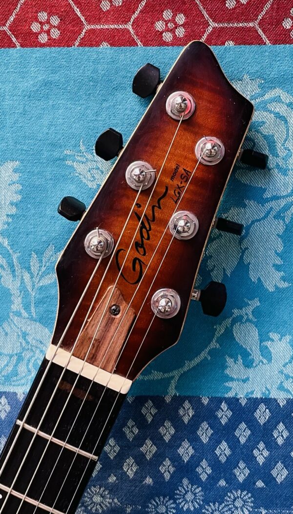 Guitare électrique Godin LGX-SA lightburst flame AAA n°01432225AA (2001, Canada), housse Godin – Image 4