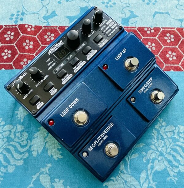 Pédale looper guitare chant Digitech jamman stereo n°30.02108.A, card 4Go, boite, alim, notice.
