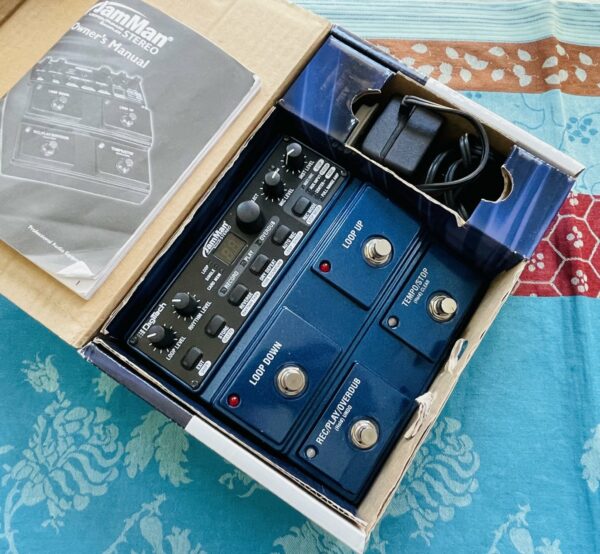Pédale looper guitare chant Digitech jamman stereo n°30.02108.A, card 4Go, boite, alim, notice. – Image 2