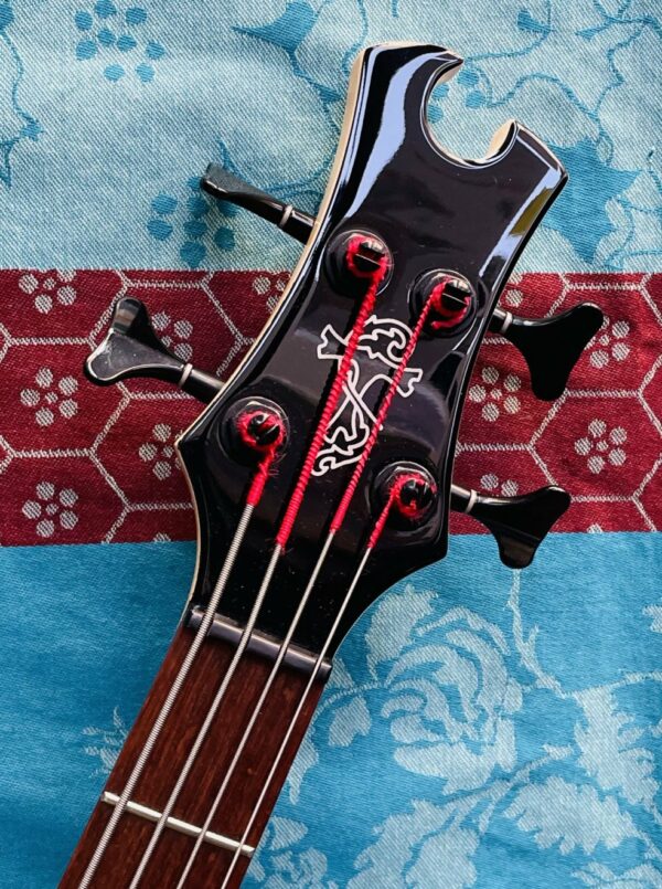 Basse électrique Epiphone Toby Deluxe IV Bass Translucent Red n°20092350020 (Indonésie), Protective Case Eco Black, sangle, docs Epiphone. – Image 4