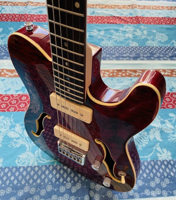 Guitare électrique telecaster Harley Benton Deluxe Series TE90QM transred n°75753CAG00231 (Indonesia) – Image 7