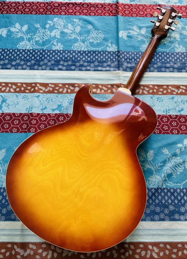 Rare guitare électrique archtop Ibanez 2355 Sunburst lawsuit (1976, Japan), réglée luthier Amal (facture 24.05.2024), réparation sélecteur micros (luthier Caro 19.07.24), refrettage du manche avec sillet en os (luthier Caro 22.11.24), mécaniques Kluson (Caro 27.05.25) – Image 7