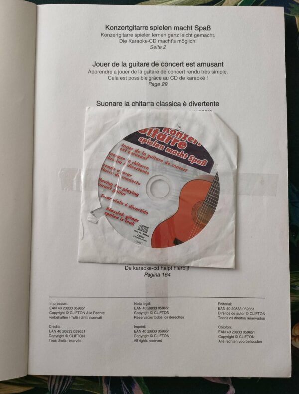 Livre méthode guitare classique Konzert Gitarre, CD – Image 3