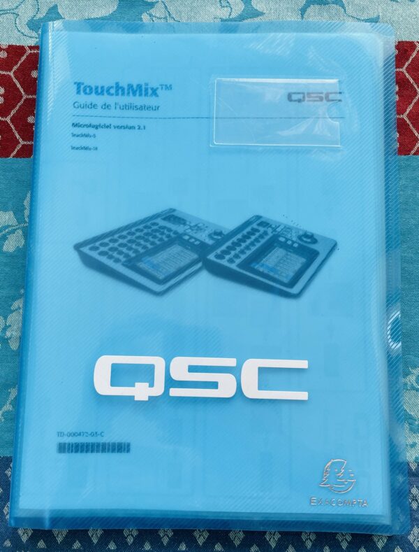Console numérique QSC Touch Mix 16 n°LAHO60515, alim, housse QSC, notice Française – Image 10