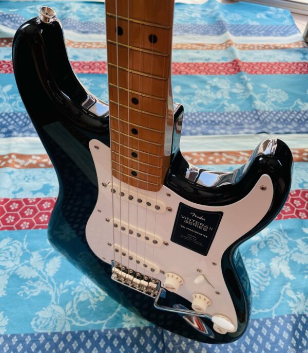 Guitare électrique Fender Vintera II 50’s Stratocaster black maple fingerboard n°MX23114483 (2023, Mexico), housse neuve Fender, facture Hurricaine avril 2025 – Image 12