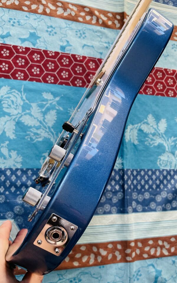 Guitare électrique Harley Benton TE-20 MN Blue Mettalic, pontets et mécaniques autobloquantes ajoutées – Image 5