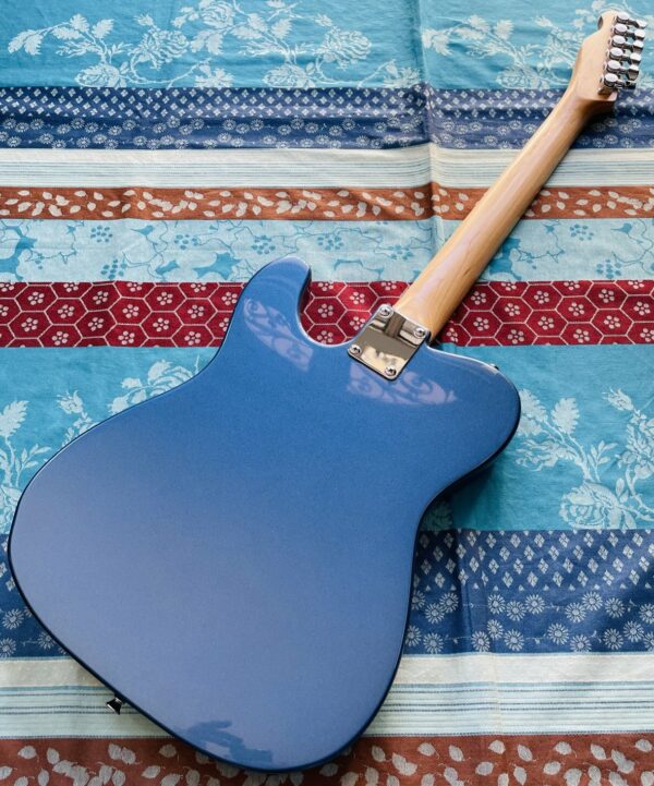 Guitare électrique Harley Benton TE-20 MN Blue Mettalic, pontets et mécaniques autobloquantes ajoutées – Image 7