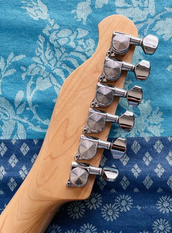 Guitare électrique Harley Benton TE-20 MN Blue Mettalic, pontets et mécaniques autobloquantes ajoutées – Image 10