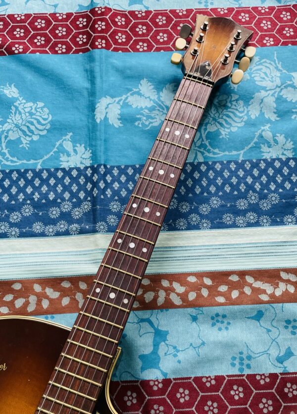 Guitare électrique vintage hollow body Hofner Jazz 450 SE sunburst (années 1950, Germany), révision luthier Amal (17.06.25) – Image 6