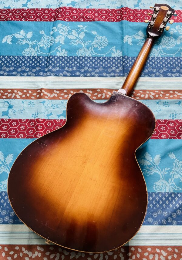 Guitare électrique vintage hollow body Hofner Jazz 450 SE sunburst (années 1950, Germany), révision luthier Amal (17.06.25) – Image 10