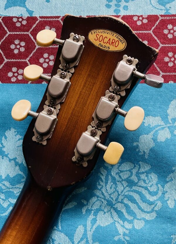 Guitare électrique vintage hollow body Hofner Jazz 450 SE sunburst (années 1950, Germany), révision luthier Amal (17.06.25) – Image 13