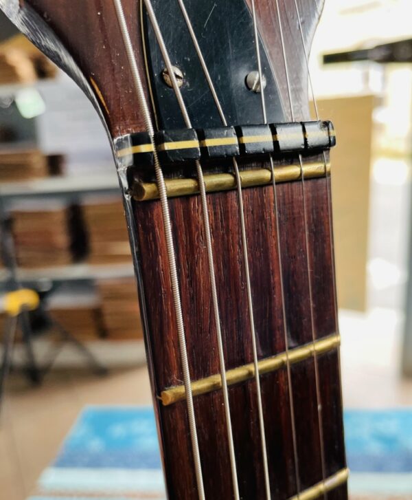 Guitare électrique vintage hollow body Hofner Jazz 450 SE sunburst (années 1950, Germany), révision luthier Amal (17.06.25) – Image 18