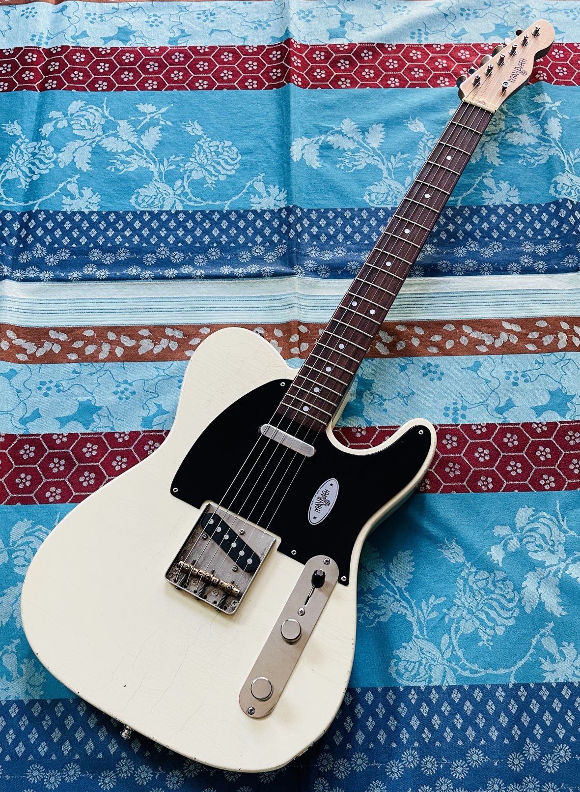 Guitare électrique Maybach Teleman T61 Vintage Cream Aged n°215252 (2021, Germany), certificat et accessoires, housse Tobago, straplock