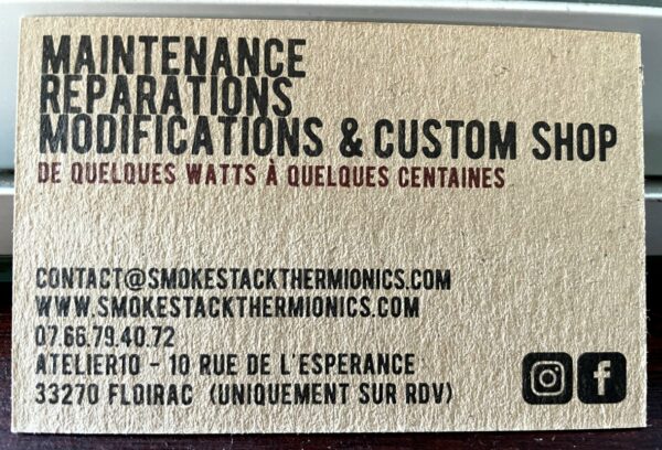 Réparateur Grégoire Rétif de Smokestack Thermionic Works – Image 2