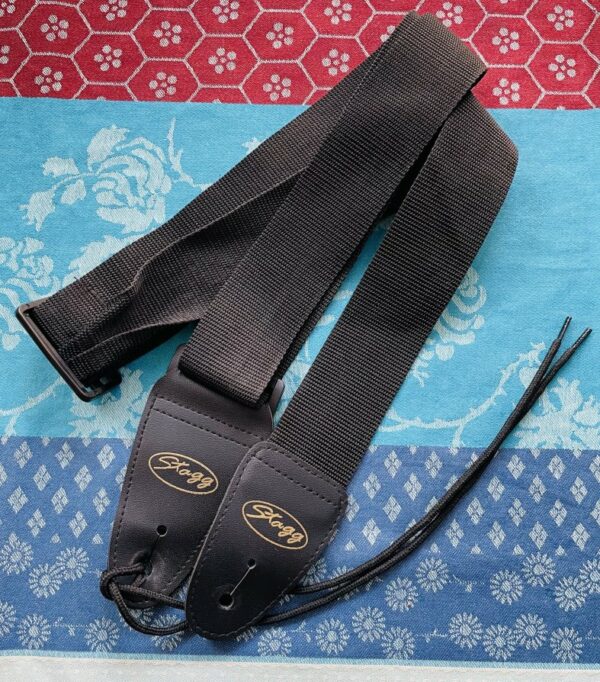 Sangle guitare Stagg noire