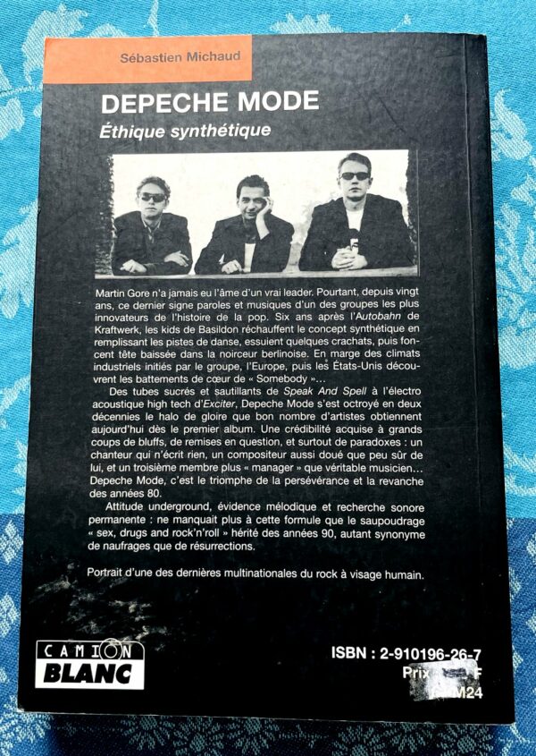 Livre Depeche Mode Ethique synthétique, Sébastien Michaud, Camion Blanc, 2002 – Image 2