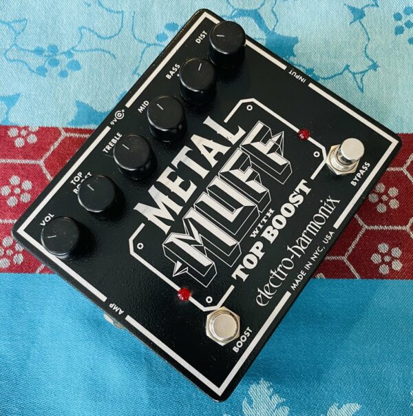 Pédale distortion boost Electro-Harmonix Metal Muff Top Boost
