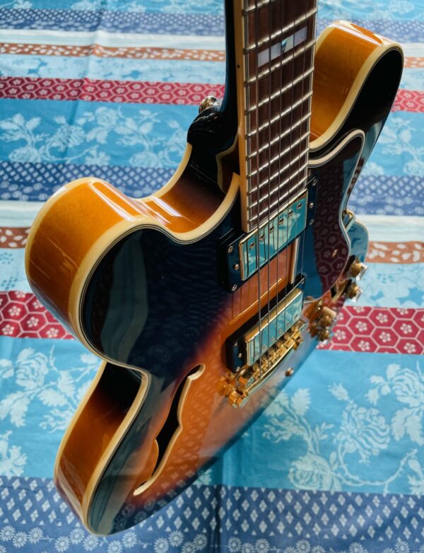Guitare électrique Epiphone Sheraton II Pro Vintage Sunburst n°18112303251 (2018), étui Epiphone – Image 11