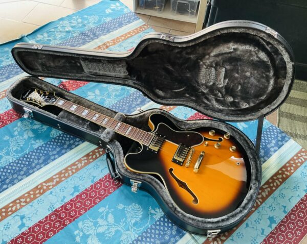 Guitare électrique Epiphone Sheraton II Pro Vintage Sunburst n°18112303251 (2018), étui Epiphone – Image 14