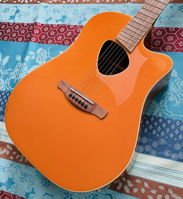 Guitare électro-acoustique Ibanez ALT-30 DOM Dark Orange Metallic n°SB03PW230700310 (Indonésie), belle housse Shiver Acoustic, clé – Image 2