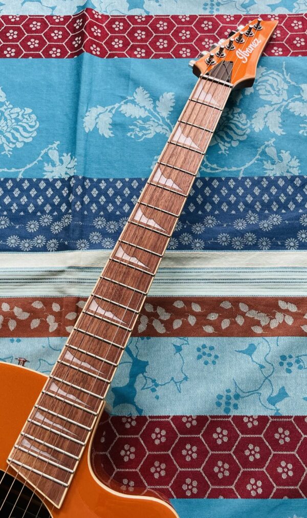 Guitare électro-acoustique Ibanez ALT-30 DOM Dark Orange Metallic n°SB03PW230700310 (Indonésie), belle housse Shiver Acoustic, clé – Image 3