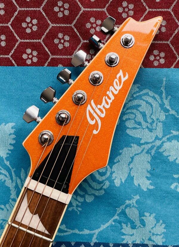 Guitare électro-acoustique Ibanez ALT-30 DOM Dark Orange Metallic n°SB03PW230700310 (Indonésie), belle housse Shiver Acoustic, clé – Image 4
