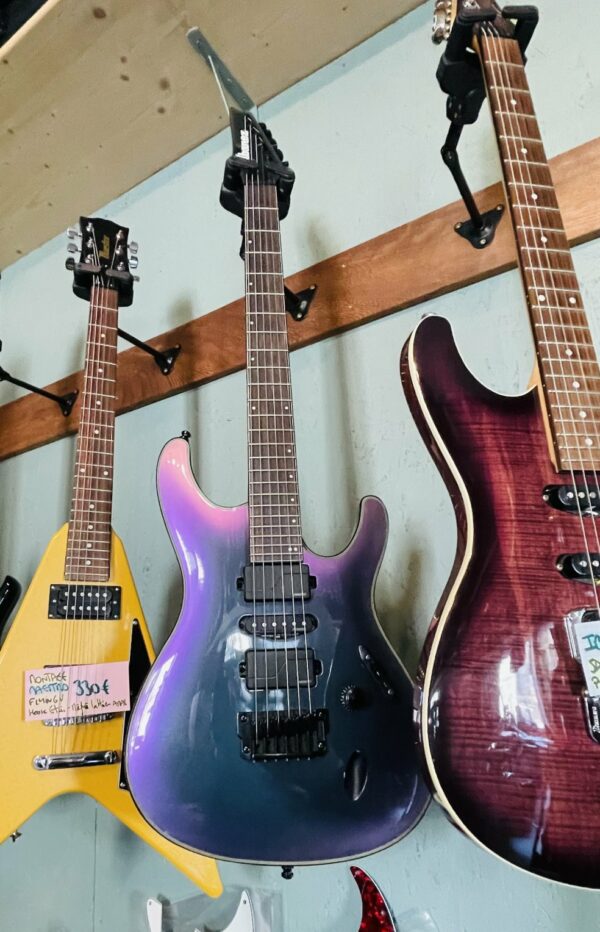 Guitare électrique Ibanez S671 ALB Black Aurora Burst n°191228677 – Image 14