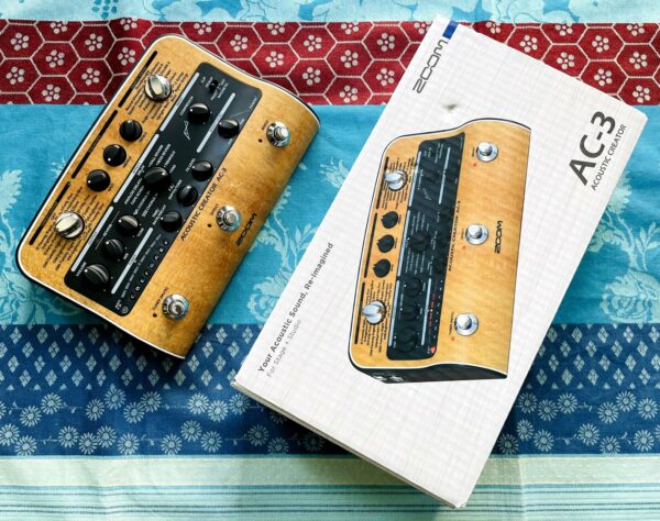 Pédale multieffets preampli pour guitare acoustique Zoom AC-3 n°C7013692, boite d’origine, alim, notice Française – Image 8