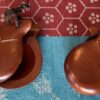 Paire de castagnètes en bois