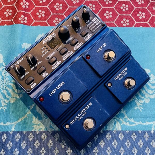 Pédale looper guitare chant Digitech Jamman Stereo n°01002723, alim d’origine
