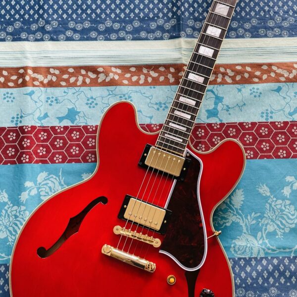 Guitare électrique Epiphone ES-355 1959 Inspired by Gibson HT EB Vos cherry red n°24121510645, étui Epiphone
