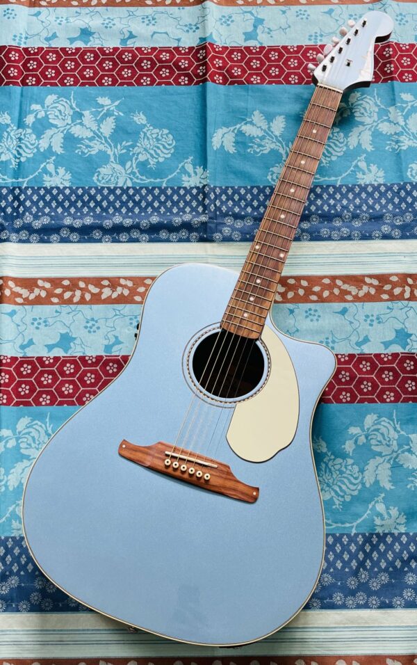 Guitare électro-acoustique Fender Sonoran SCE lake placid blue, Housse Tobago, réglée chez le luthier Amal (08.09.25)