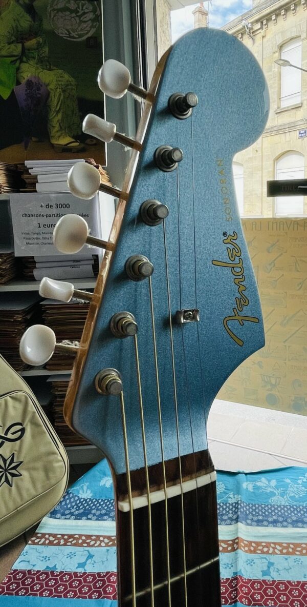 Guitare électro-acoustique Fender Sonoran SCE lake placid blue, Housse Tobago, réglée chez le luthier Amal (08.09.25) – Image 8