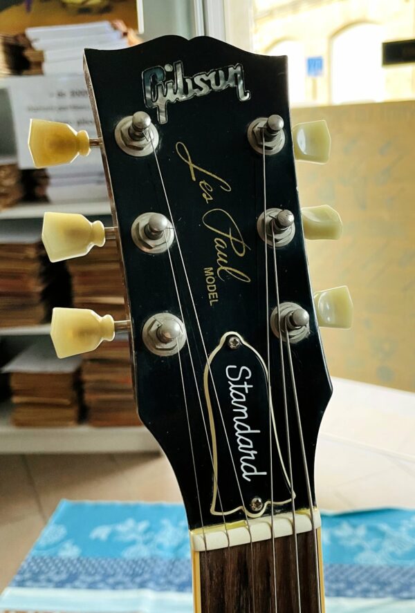 Guitare électrique gaucher Gibson Les Paul Standard honey burst left hand n°92846337 (1996, USA), étui Gibson, certificat LPSLHBCH1 Etui Gibson, luthier Amal (08.09.25) – Image 12