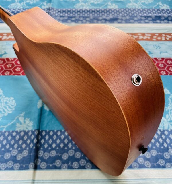 Basse de voyage gaucher électro-acoustique Goldtone micro bass n°20050207, housse Goldtone – Image 3