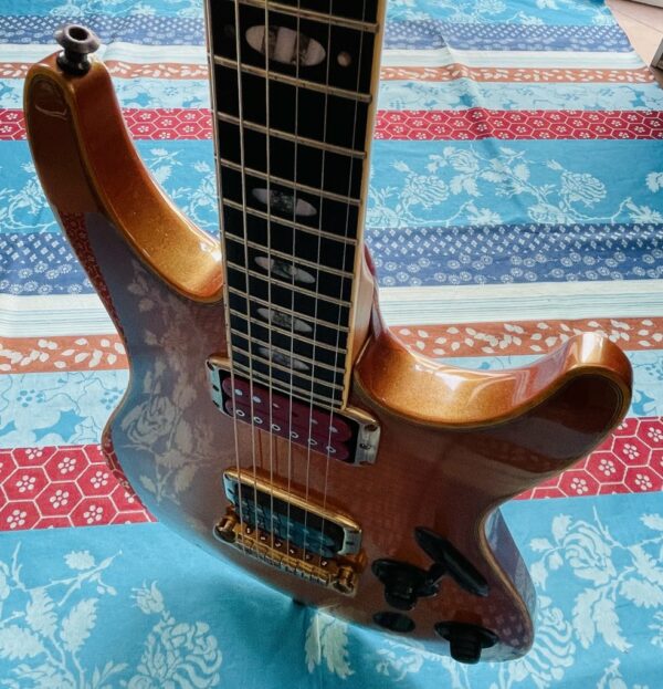 Rare guitare électrique Ibanez S.Classic SC620 amber pearl n°F9734102 (1997, Japan), housse Ibanez, réglage luthier Amal (20.09.25), micro manche Dimarzio Rick Derringer signature – Image 9