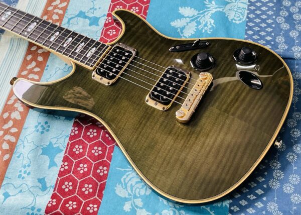 Rare guitare électrique Ibanez S.Classic SC620 BGN black green n°F98003884 (1998, Japan), étui ancien, réglage luthier Amal (20.09.25) – Image 2